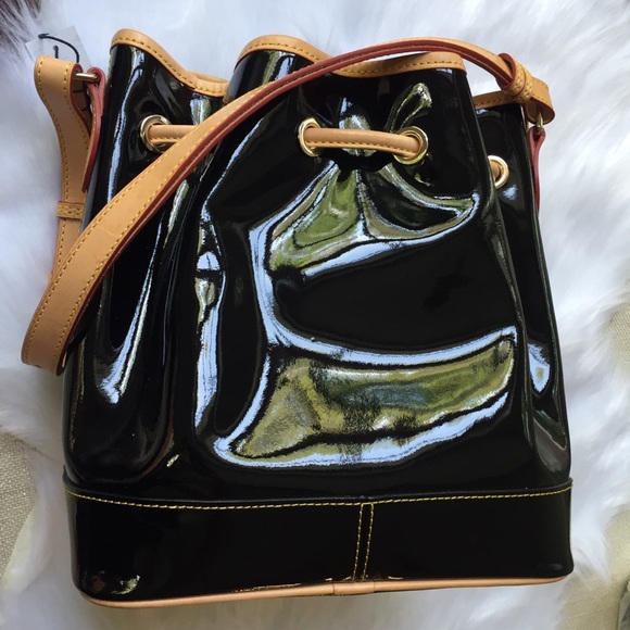 Dooney & Bourke Patent Leather Drawstring Bag - Picture 2 of 8